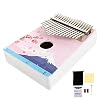 Generic Thumb Piano 17 Toetsen Vinger Piano Draagbare Muziekinstrument Kids Volwassenen Beginners Muziek Instrument