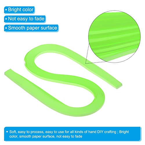 PATIKIL Quilling Strips Paper 120pcs 3/16"(5mm) 54cm Origami Paper Quilling Strip for Art DIY Hand Craft Christmas Bright Green - Image 3