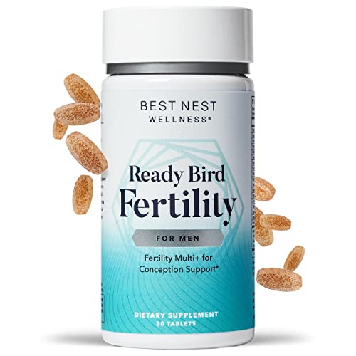 Ready Bird Men's Fertility Vitamins, 3 in 1 Supplement, Prenatal ...