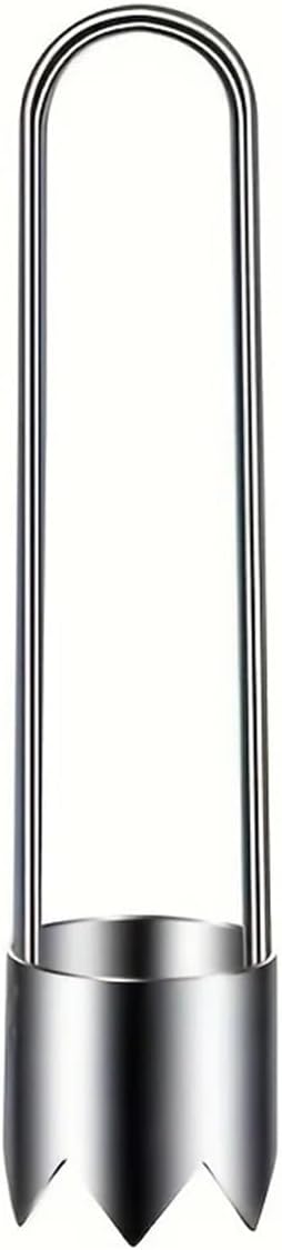 Fruit Vegetable Pepper Corer Seed Remover Portable Rust-Proof 304 Stainless Steel Core Remover For Pears And Apples Sharp Serrated Cutter Hand Tool For Vegetables