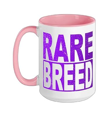 Purple Rare Breed Purple Graphic Ceramic Mug, Pink/White, 15oz