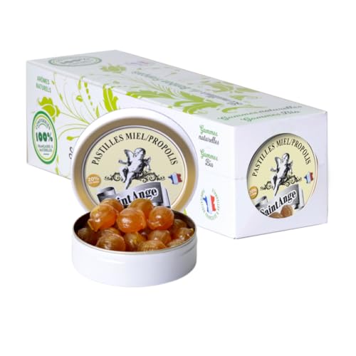 Pastilles Miel Propolis Saint-Ange pour apaiser la gorge naturellement, lot de 10