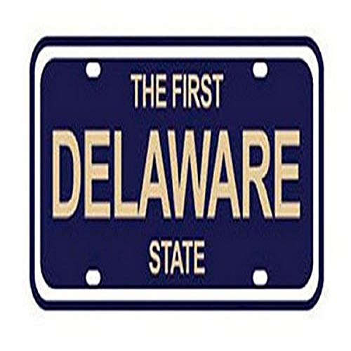 Karen Foster 01542 Design State License Plate Scrapbooking Embellishment, Delaware