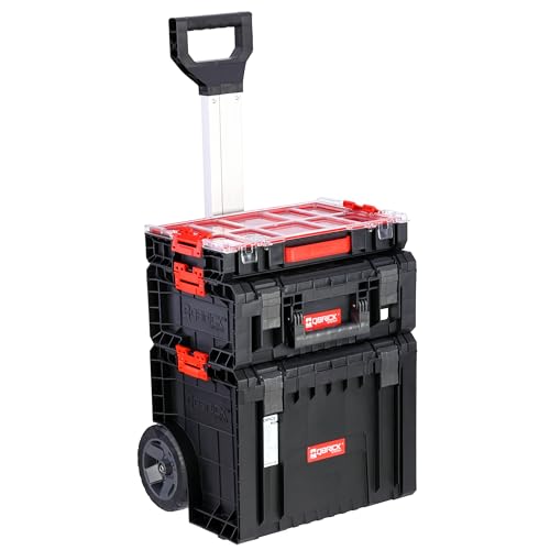 Set of Tool Box on Wheels Reinforced Tool Box Organiser with Removable Boxes Garage Workshop Pro