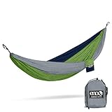 ENO Eagles Nest Outfitters - DoubleNest Hammock, The Original Portable Outdoor Camping Hammock for Two, Special Edition Colors, Grey/Green/Blue