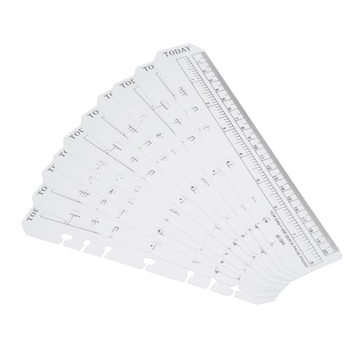 PATIKIL 22 cm x 4.5 cm �u�b�N�}�[�N���[���[ 10���� �X�i�b�v�C�����[���[ �y�[�W�}�[�J�[ �u�b�N�}�[�N����c�[�� A5�T�C�Y6���o�C���_�[�m�[�g�p �N���A