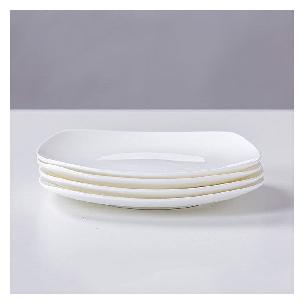 Dinner Plates Ceramic Dinner Plate Set 8 Inch 10 Inch Dishes Set for Salad Pasta Dessert Plates and Appetizer Microwave Oven Dishwasher Safe (Set of 4,6,10) Salad Plates ( Color : A , Size : 6.5Inch )