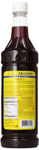 Monin O\'Free Raspberry, 33.8-Ounce Plastic Bottles (Pack of 4) - Thumbnail 2