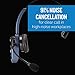 BlueParrott B250-XTS Bluetooth Headset with USB-A Charging, Noise Cancelling Headset, Long Battery Life, Easily Connect to Multiple Devices at Once