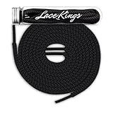Lace Kings Round Shoelaces (Dark Grey/Black - 54in)