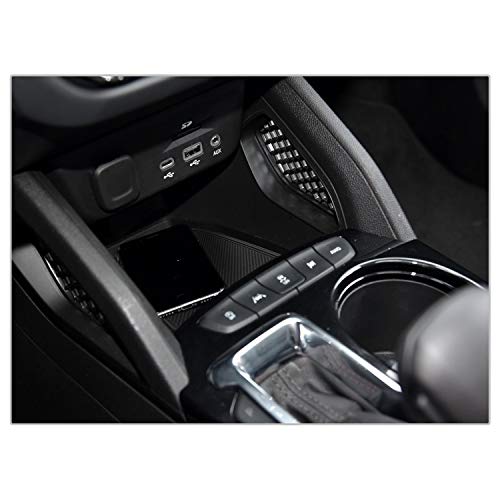 Image of CDEFG Custom Fit Cup, Door and Center Console Liner Accessories for 2021 2022 2023 Trailblazer, Car Slot Mats Cup Holder Inserts Coaster Pad Anti Slip, 19PCS (Black Colored Trim)