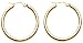 Produktbild day.berlin Damen Creolen Circle in Gold Ohrringe rund (2Stck.) 316L Edelstahl 3cm Durchmesser, 3mm stark, 18k vergoldet für Frauen