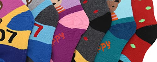 Image of Khillayox Kids Warm Woolen Winter Ankle Socks for Baby Boys and Girls - Thick Terry Towel Socks Pack of 6