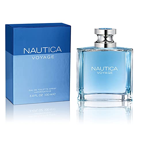 Nautica Voyage Eau De Toilette, Cologne and Fragrance For Men, Fresh, Romantic, Fruity Scent Woody, Aquatic Notes of Apple, Water Lotus, Cedarwood, and Musk Ideal Day Wear, Long Lasting 3.3Fl oz - Image 2