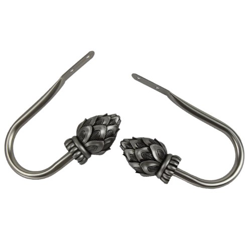 Serephina Holdback Pair - Satin Nickel