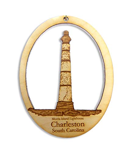 Morris Island Lighthouse Ornament- Charleston, SC Ornament - Lighthouse Ornaments - Lighthouse Decor - Lighthouse Gift - Lighthouse Gifts