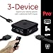 GE HDMI Switch with Remote 2 Pack, 3 Input 1 Output, HDMI 2.0 4K @ 60Hz 1080P HDCP2.2 Compatible, for Roku, Fire Stick, DVD Blu-ray Players, Cable Box, PlayStation, Xbox, Unidirectional, 85155