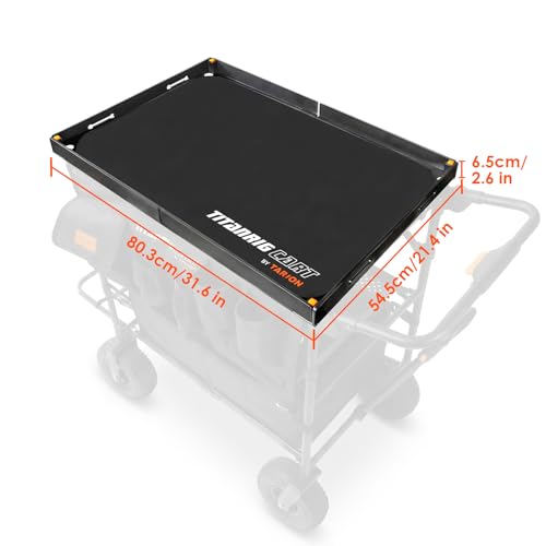 Image of TARION Foldable Top Shelf Workstation with Mouse Pad for Titanrig Cart
