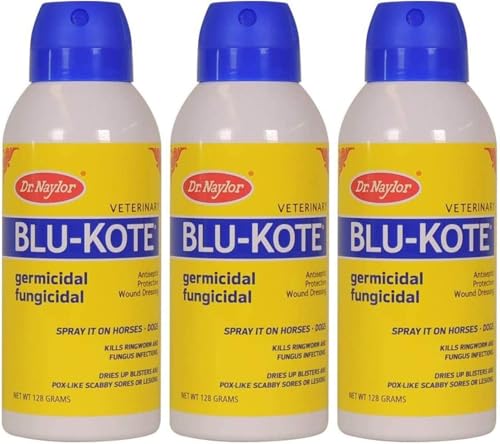 Dr. Naylor Blu-Kote Aerosol (128 Gram) - Fast Drying Antiseptic Wound Dressing Pack of 3