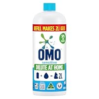 OMO Laundry Liquid Dilute at Home Refill Sensitive 665mL (40 Washes)