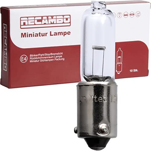 Preisvergleich Produktbild 1x Glühbirne Scheinwerferlampe Birne 21W 12V Abblendlicht Fernlicht Glühlampen / E - Prüfzeichen / Sockel BAY9S - Warm Weiß