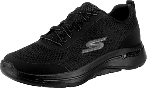 Skechers Go Walk Arch Fit Idyllic, Zapatillas Hombre, Black, 43 EU