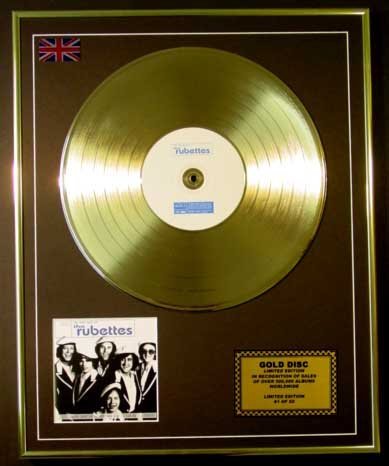 THE RUBETTES/EDITION LIMITEE/CADRE DISQUE D'OR CD ET VINYLE/CD GOLD DISC/ALBUM "THE VERY BEST OF THE RUBETTES"