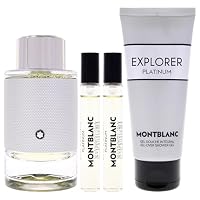 Explorer Platinum by Mont Blanc for Men - 4 Pc Gift Set 3.3oz EDP Spray, 2 x 0.25oz EDP Spray (Mini), 3.3oz Shower Gel — image 2