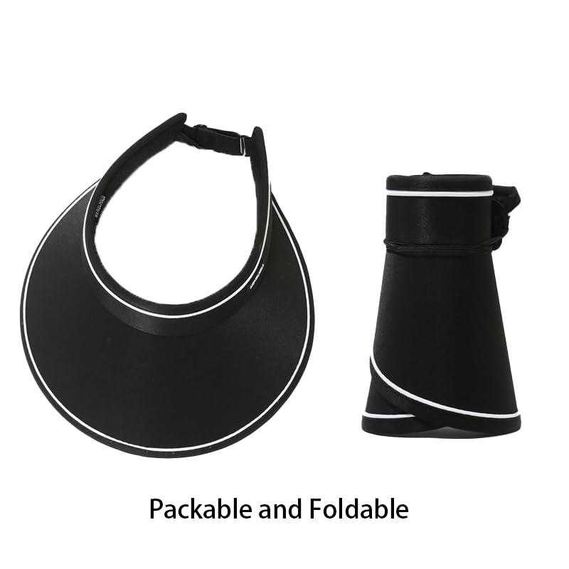 Visera para mujer con ala ancha y protección solar UPF 80+ miniatura 4