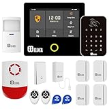 Elder Alarm System Wireless Smart Security 14-Piece Kit DIY WiFi & 4G, Keypad, Outdoor Siren, Doorbell, Leakage, Motion Sensors, Smart Home Alarm System & Business Security