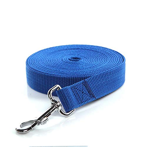 Taida Strong Durable Nylon 16 Feet Long Dog Leash, 16 Foot Dog Leashes For Medium Large Dogs, 1 Inch Wide (Blue) #TOP1