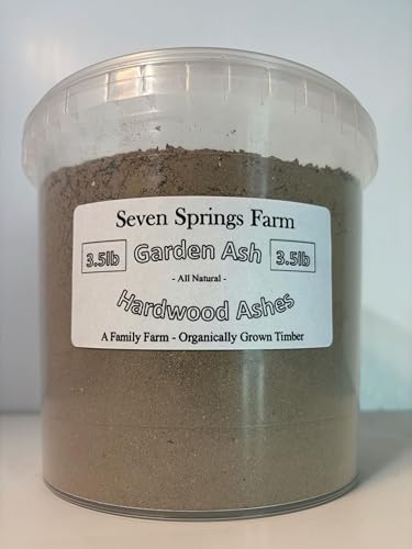 3.5lb Garden Ash - Hardwood Ashes w/Texture - Natural bits of Wood Charcoal & Minerals for Planting (3.5 Pound)