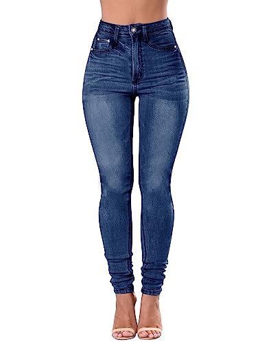 Women's High Waisted Jeans for Women Distressed Stretch Jeans for Women Ripped Butt Lift Jeans Denim Pants