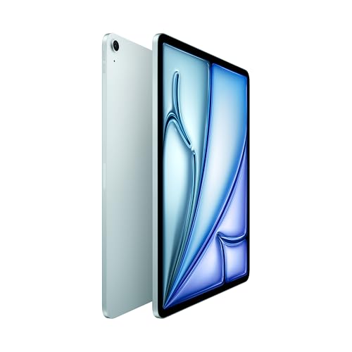 Apple iPad Air 13″ with M3 chip: Built for Apple Intelligence, Liquid Retina Display, 256GB, 12MP Front/Back Camera, Wi-Fi 6E, Touch ID, All-Day Battery Life — Blue view 2