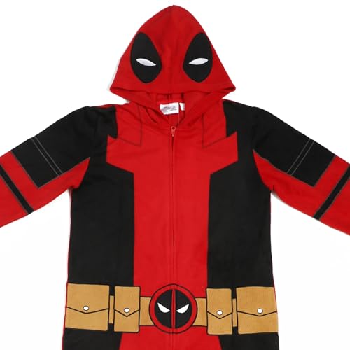 Bioworld ZUM71A8DEPPP03 Deadpool Superhero Costume Men’S Hooded Union Suit-Xl thumb #5