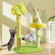 Cat Tree for Indoor Cats, Multi-Level Cat Tower with Cooling Pad & Natural Sisal Scratching Posts, Features Perches, Toy Balls, Mint Green Cat Condo for Play, Climbing, Scratching and Resting