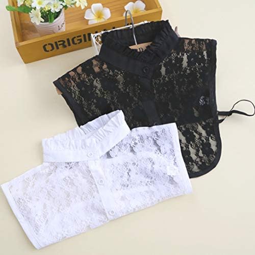 EQLEF Fake Collar Shirt Lace Collars Detachable, Half Shirt False Blouse Collar Women