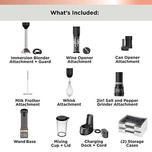 Black+Decker Kitchen Wand Cordless Immersion Blender, 6 In 1 Multi Tool Set, Hand Blender With Charging Dock, Grey (Bckm1016Ks01) #TOP1