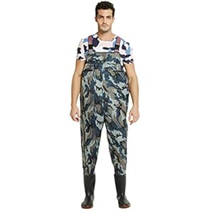 Vissen Borst steltlopers Mannen steltlopers Waterdichte Borst steltlopers Boot Voet Borst Waadvogel Licht Jacht Vliegvissen steltlopers voor mannen met laarzen Nylon/PVC Waadvogel Jacht Bootfoot Wat