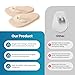 Kimihome Toe Straighteners – 2-Pair Toe Aligners Gently Realign Crooked, Overlapping & Hammer Toes, Flexible Design for All-Day Comfort & Discreet Wear