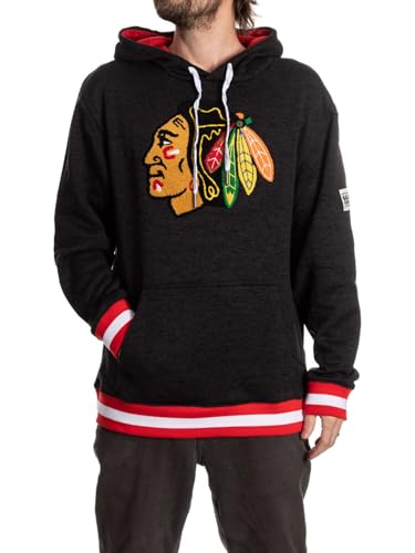 Calhoun NHL Surf & Skate Mens Muskoka Team Coloured Premium Pullover Hoodie (Chicago Blackhawks XX-Large)