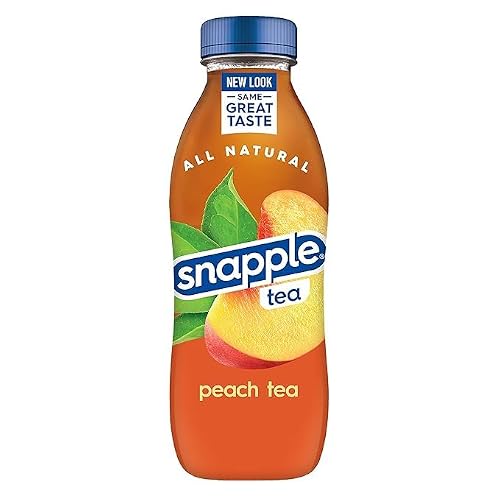 Peach Ice Tea, 16 fl oz recycled plastic bottle, Pack of 17