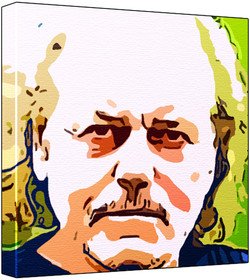 David Sterne- Pop Art Print (Multicolour) 30 x 30 x 2.5 cm Deep Box Canvas