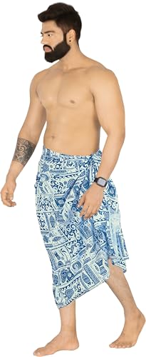 LA LEELA Men's Sarong Wraps Swim Beach Cover Ups4