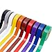 GTSE Mixed Colors Electrical Tape, 10-Pack – Waterproof, Industrial Grade Vinyl, 3/4 in x 66ft– Strong Self-Adhesive PVC Electric Tape for Wire Insulation, 7 Mil, 600V – UL/CSA Listed