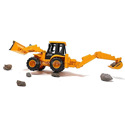 Image of DEUSON ECOM Construction Bulldozer Excavator Loader Truck Vehicles for Kids Building Vehicle Engineer Toys for 3 4 5 Year Boy Toddlers Unbreakable Toy for Kid (201-11) Multicolor