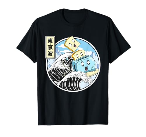 Tostadora Surf En Kanagawa Wave Kawaii Vaporwave Anime Camiseta
