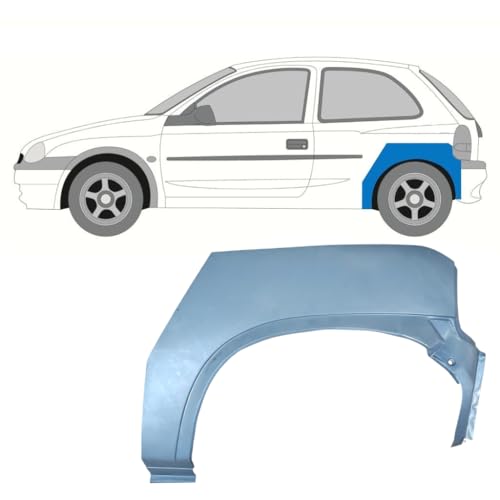Panneau de réparation arc d'aile arrière pour Opel Corsa B 1993-2001 / Gauche