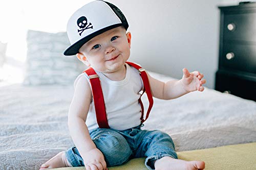 Baby Hats - Baseball Hat, Newborn Youth Flat Brim Mesh Trucker Surf Skate Bubba Bro Fitted Beach Cap Gorros para Bebes2
