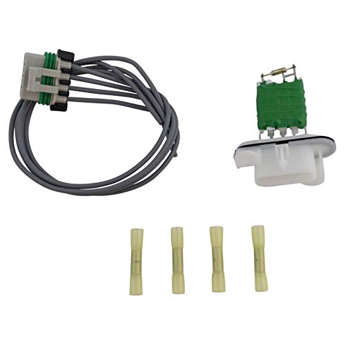 Image of TRQ Heater Blower Motor Resistor & Pigtail Harness Compatible with 04-12 Colorado Canyon